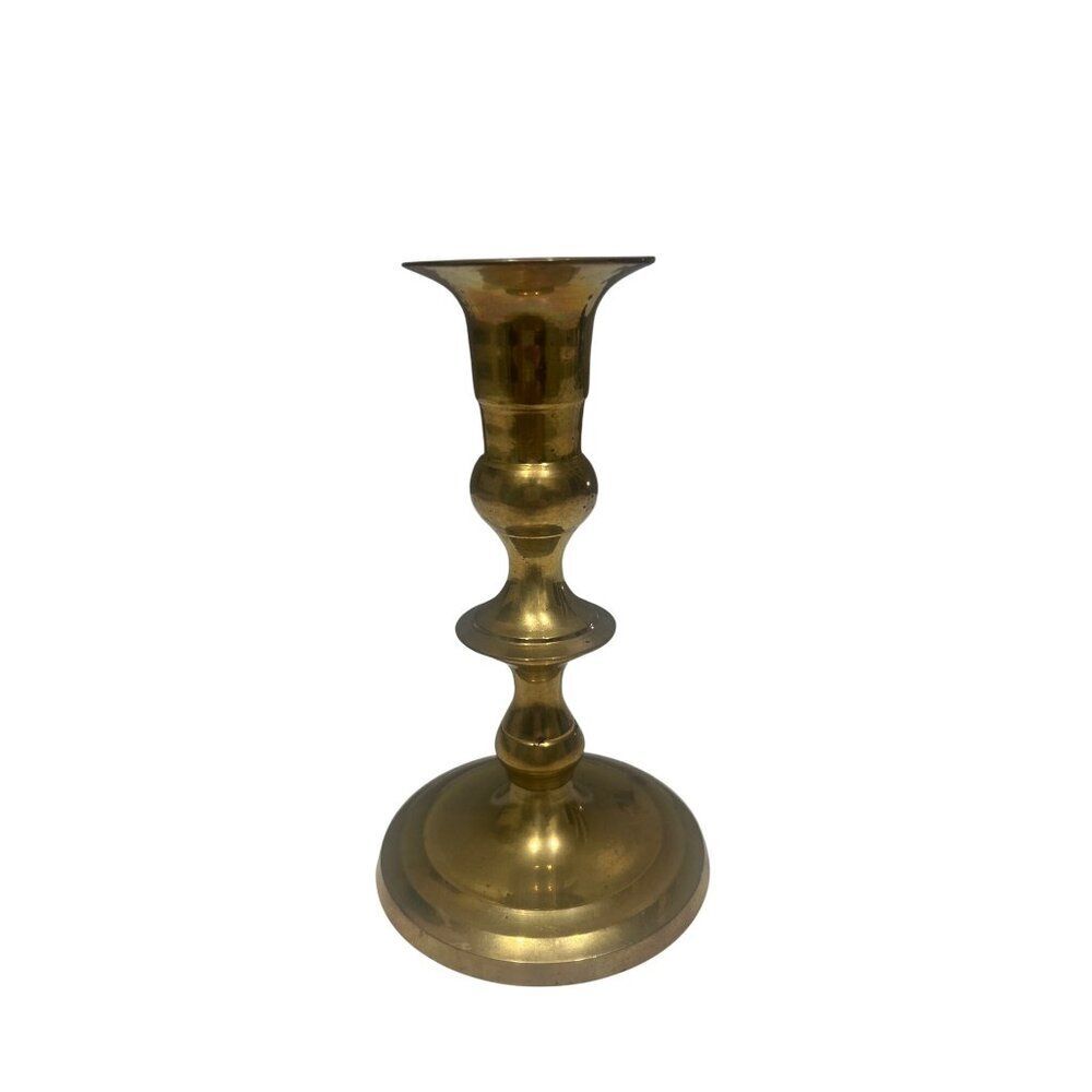 Vintage Brass Candlestick Holder 6 Inches Tall Decorative Taper Candle Holder El